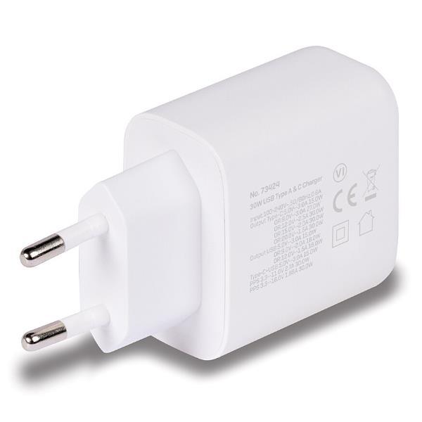 30w Usb Type A & C Charger