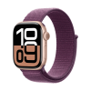 Apple Watch Series 10 GPS 42mm Aluminio Rosa Oro y Correa Deportiva Loop Ciruela (Plum)