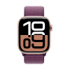 Apple Watch Series 10 GPS 42mm Aluminio Rosa Oro y Correa Deportiva Loop Ciruela (Plum)