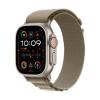 Apple Watch Ultra 2 GPS + Cellular 49mm Titanio con Correa Alpine Loop Verde Oliva MREY3FD-A - Talla M