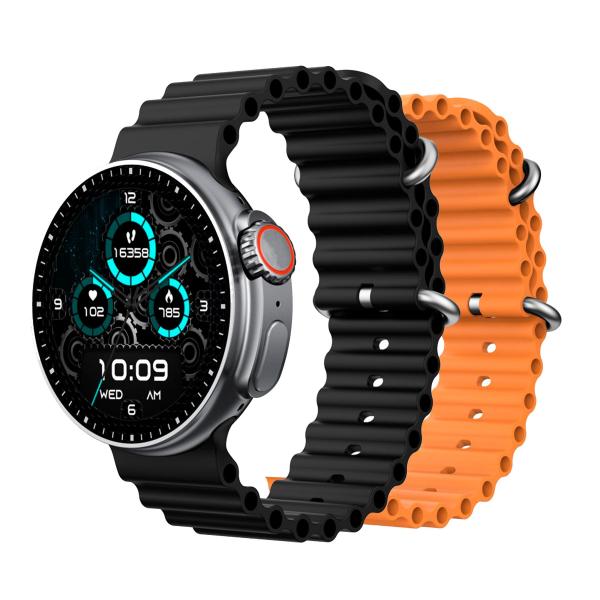 Dcu Smartwatch Boston 2 Correas Negra + Naranja - Smartwatch 1.43"