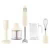 Smeg hand blender with accesories 50´style cream hbf03creu