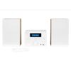 Thomson micro sound system BT radio fm-cd-mp3-usb wood finish white mic121bt