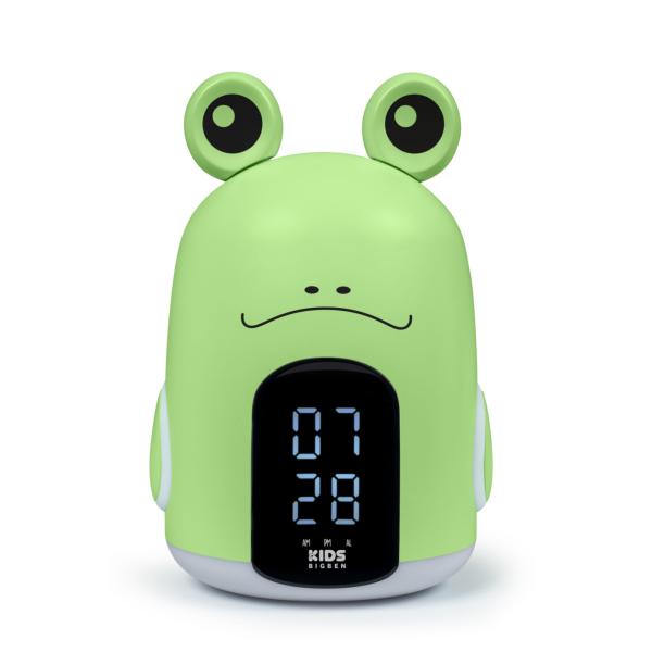 Bigben kids alarm clock with night light with three green frog sounds rkidsfrog