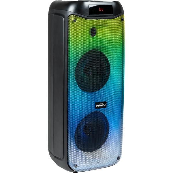 Bigben party luminous loudspeaker BT 200W USB SD AUX lights effects microphone black partybthpl