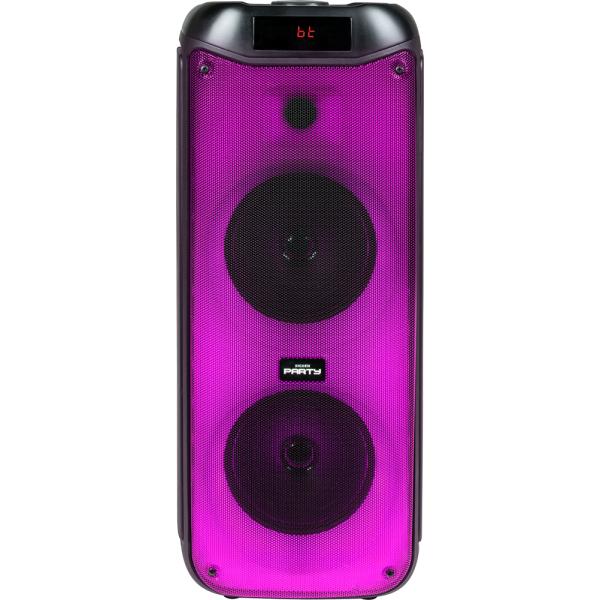 Bigben party luminous loudspeaker BT 200W USB SD AUX lights effects microphone black partybthpl