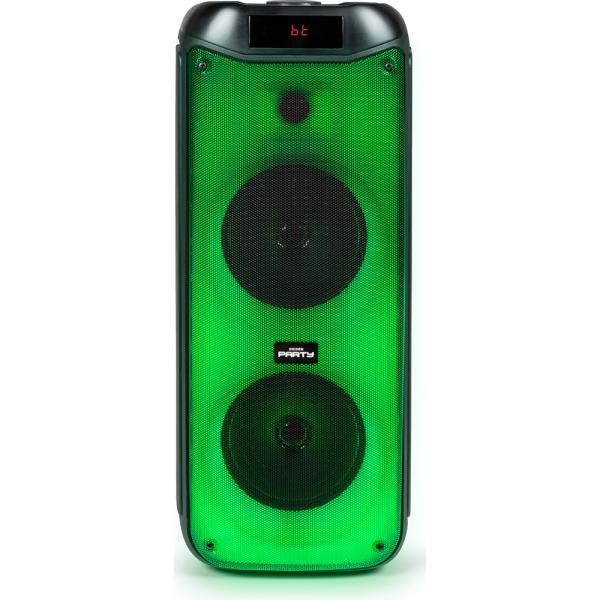 Bigben party luminous loudspeaker BT 200W USB SD AUX lights effects microphone black partybthpl