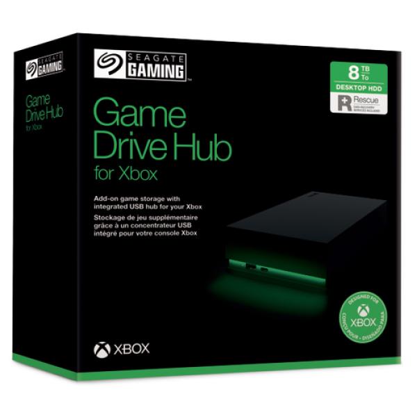 Seagate Game Drive Hub for Xbox disco duro externo 8 TB USB Type-A / USB Type-C 3.2 Gen 1 (3.1 Gen 1) Negro