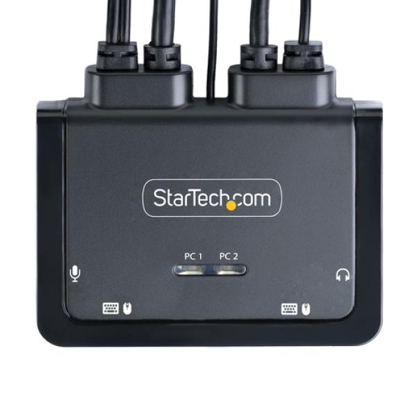 StarTech.com C2-H46-UAC-CBL-KVM interruptor KVM Negro