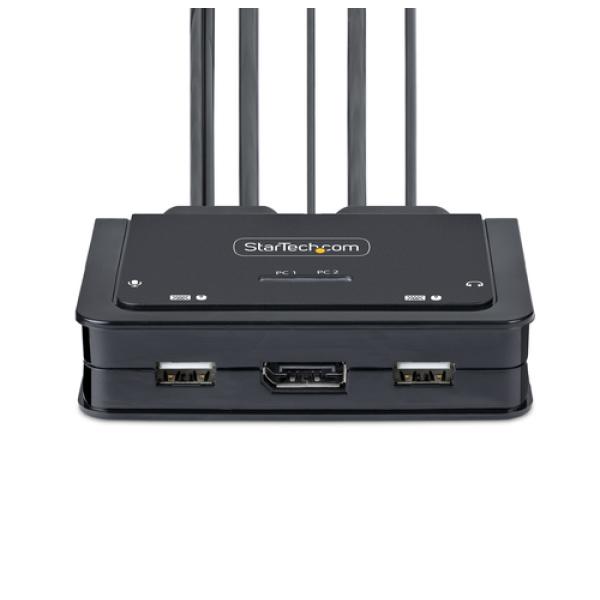 StarTech.com C2-D46-UC2-CBL-KVM interruptor KVM Negro