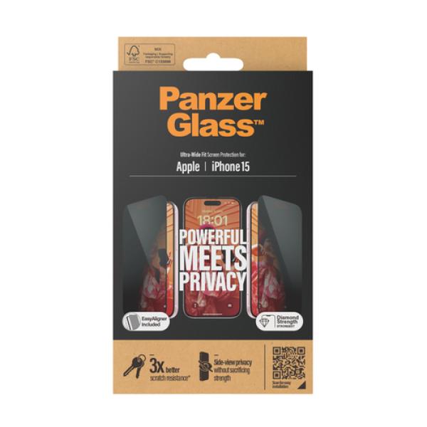 PanzerGlass Ultra Wide Fit Privacy Protector de pantalla Apple 1 pieza(s)