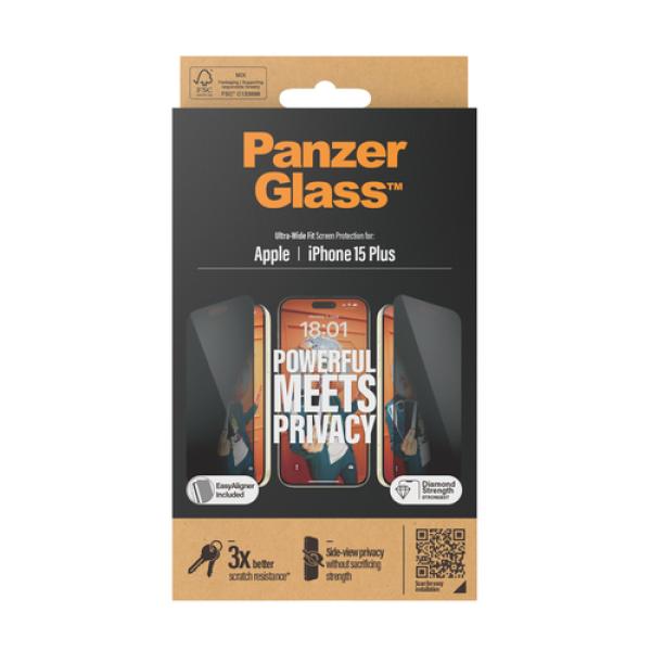 PanzerGlass Ultra Wide Fit Privacy Protector de pantalla Apple 1 pieza(s)