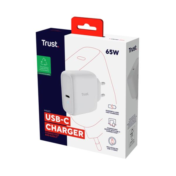 Trust Maxo 65W Universal Blanco Corriente alterna