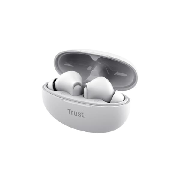 Trust Yavi Auriculares True Wireless Stereo (TWS) Dentro de oído Llamadas/Música USB Tipo C Bluetooth Blanco