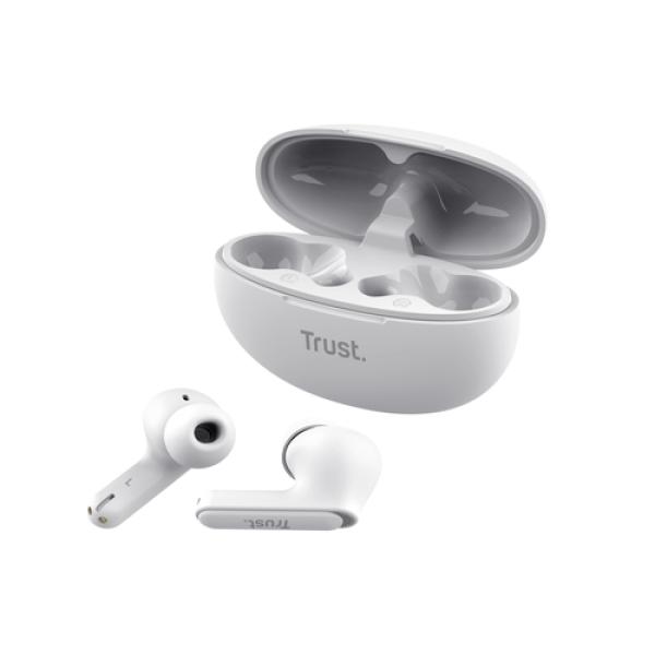 Trust Yavi Auriculares True Wireless Stereo (TWS) Dentro de oído Llamadas/Música USB Tipo C Bluetooth Blanco