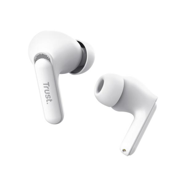 Trust Yavi Auriculares True Wireless Stereo (TWS) Dentro de oído Llamadas/Música USB Tipo C Bluetooth Blanco