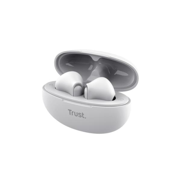 Trust Yavi Auriculares True Wireless Stereo (TWS) Dentro de oído Llamadas/Música USB Tipo C Bluetooth Blanco