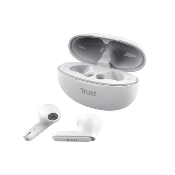 Trust Yavi Auriculares True Wireless Stereo (TWS) Dentro de oído Llamadas/Música USB Tipo C Bluetooth Blanco