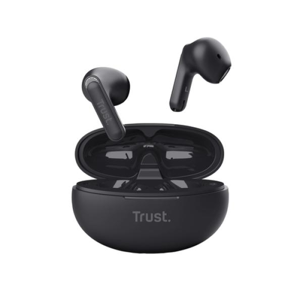 Trust Yavi Auriculares True Wireless Stereo (TWS) Dentro de oído Llamadas/Música USB Tipo C Bluetooth Negro