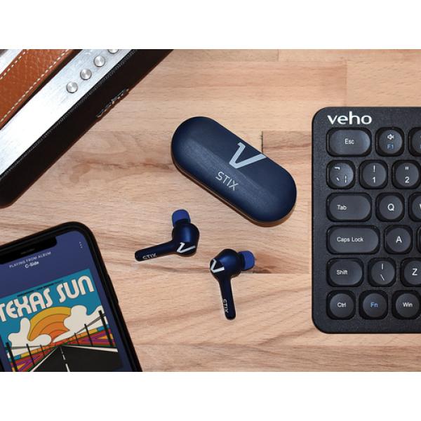 Veho STIX Auriculares Inalámbrico Dentro de oído Llamadas/Música Bluetooth Azul