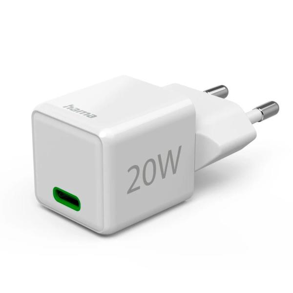 Hama Cargador Red Eléctrica Blanco - Usb-c 20w - Carga Rápida