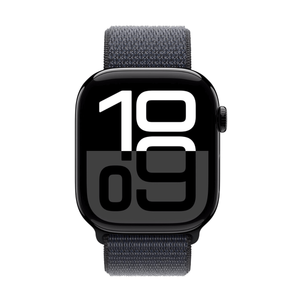 Apple Watch Series 10 GPS 42mm Aluminio Negro (Jet Black) y Correa Deportiva Loop Negra