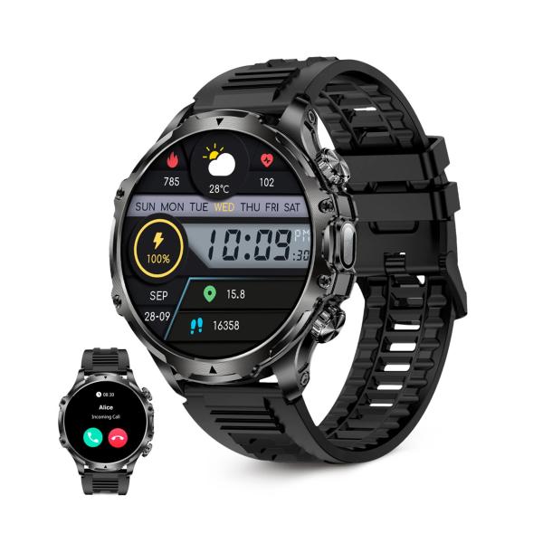 Ksix Venture Black - Smartwatch Xxl 1.85"