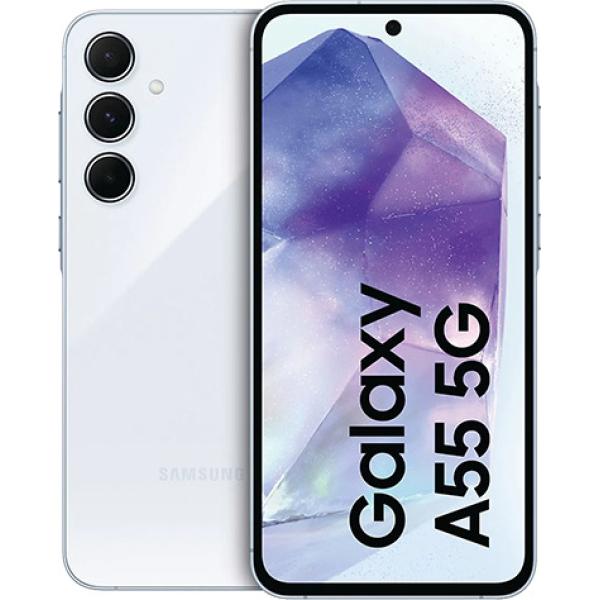 Samsung Galaxy A55 (A556) Dual 5G 128GB 8GB RAM (Iceblue) Blue