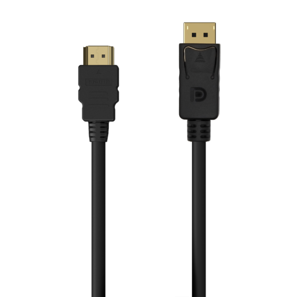 CABLE CONVERSOR AISENS DISPLAYPORT A HDMI DP-M-HDMI-M NEGRO 0.5M