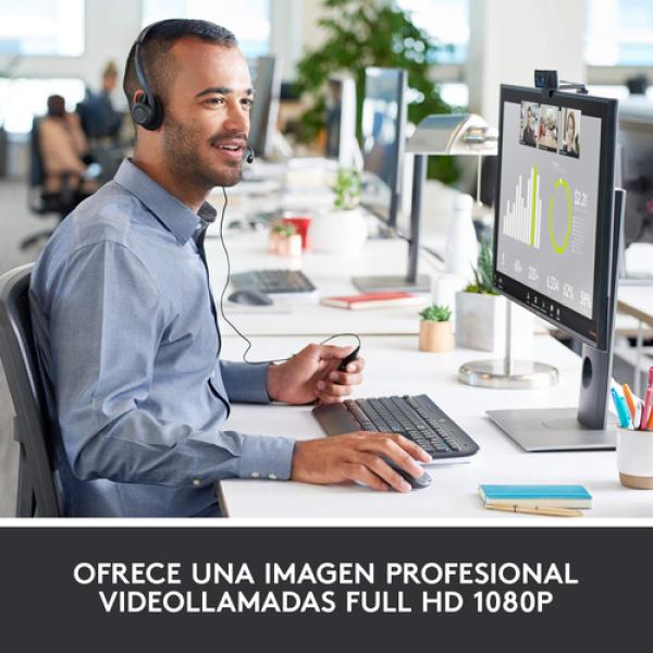 Logitech Hd Pro C920 cámara web 3 MP 1920 x 1080 Pixeles USB 2.0 Negro