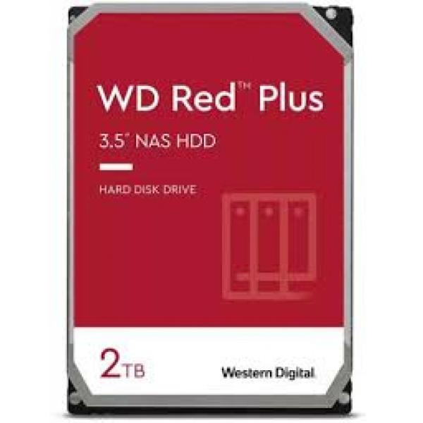 Western digital RED plus internal hard drive 2TB 5400RPM 64MB 3.5" sata wd20efpx