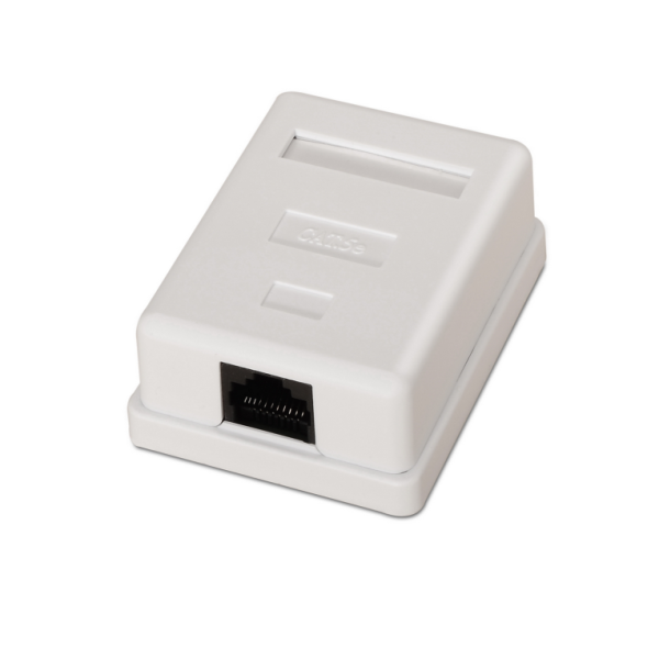 ROSETA DE SUPERFICIE AISENS RJ45 CAT.5E UTP 1 TOMA BLANCO