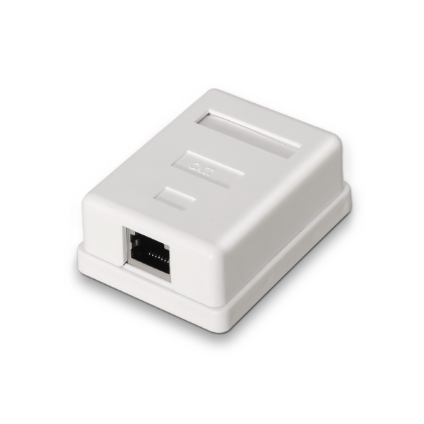 ROSETA DE SUPERFICIE AISENS RJ45 CAT.6 FTP 1 TOMA BLANCO