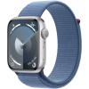 Apple Watch Series 9 GPS 45mm Silver Aluminium Case with Winter Blue Sport Loop (MR9F3ET-A) Silver