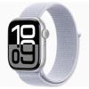 Apple watch series 10 46MM silver aluminium case with denim sport band M-L GPS mwwm3qc-a