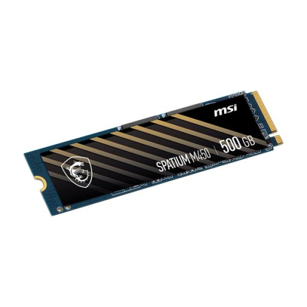 MSI spatium M450 pcie 4.0 nvme 500GB SSD M.2 PCI express 4.0 3D nand S78-440K220-P83