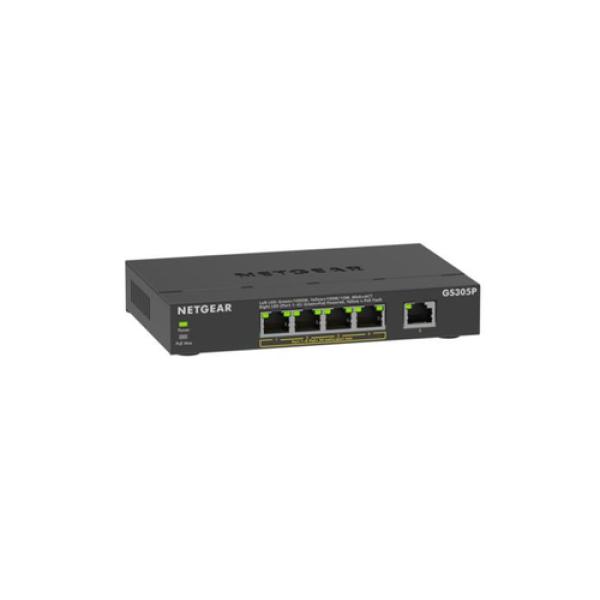 NETGEAR GS305Pv3 No administrado Gigabit Ethernet (10/100/1000) Energía sobre Ethernet (PoE) Negro