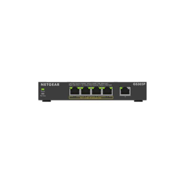 NETGEAR GS305Pv3 No administrado Gigabit Ethernet (10/100/1000) Energía sobre Ethernet (PoE) Negro