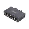 StarTech.com Switch Ethernet Industrial de 5 Puertos no Gestionado IP30 - Ethernet 100/1000 - Montaje en Pared o Carril DIN - IP