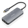 HUB AISENS USB-C DOCK 6 EN 1 USB-C A 1XHDMI 1XRJ45 3XUSB-A USB-C PD 15CM