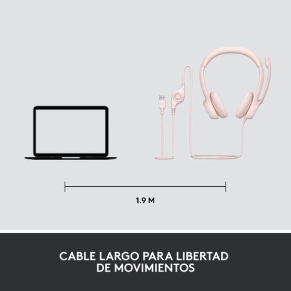 H390 USB Computer Headset ROSE EMEA-914