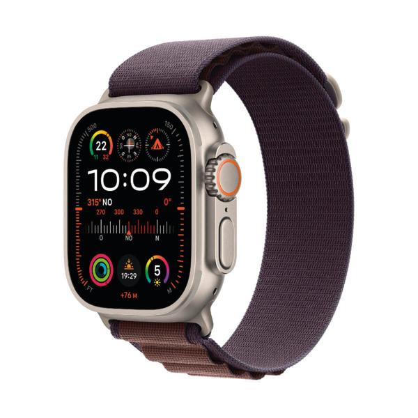 Apple Watch Ultra 2 GPS + Cellular 49mm Titanio con Correa Alpine Loop Índigo - Talla L