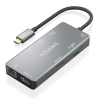 HUB AISENS USB-C DOCK 9 EN 1 USB-C 2XHDMI RJ45 2XUSB-A 3.0 USB-A 2.0 PD