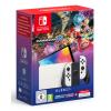 Nintendo Switch OLED White and Mario Kart 8 (12 Month NSO) White