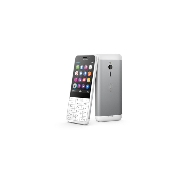 Nokia 230 Dual-SIM (argento) - Immagine 1