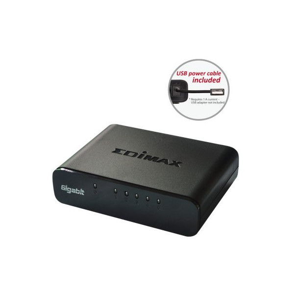 Edimax ES-5500G V3 Switch 5p Gigabit USB-Powered - Imagen 2