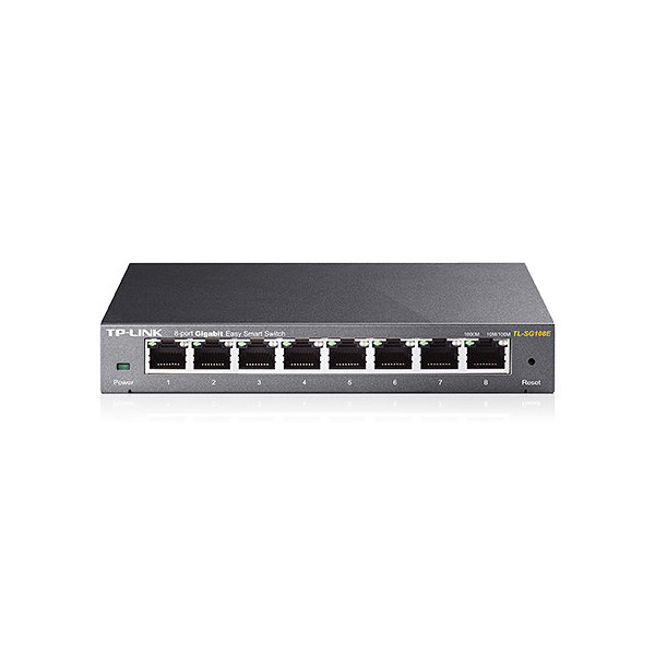 TP-LINK TL-SG108E L2 Gigabit Ethernet (10/100/1000) Negro switch - Imagen 1