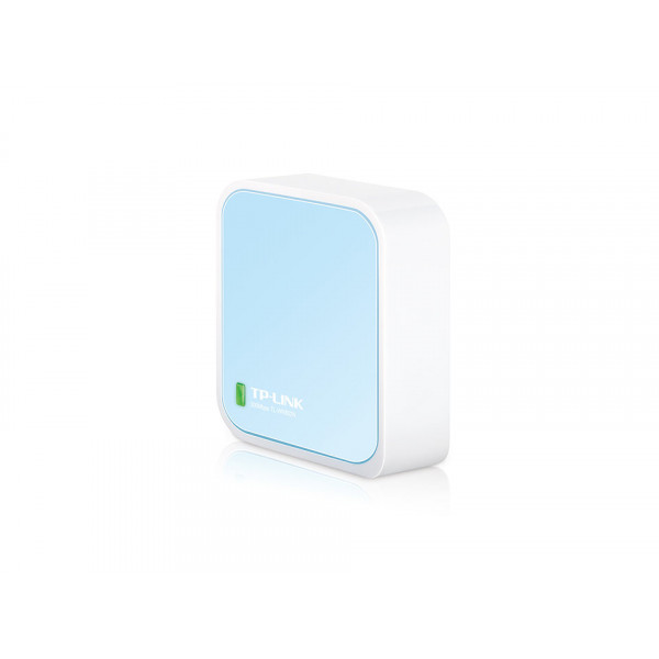 TP-LINK TL-WR802N Fast Ethernet blu, router wireless bianco - Immagine 1