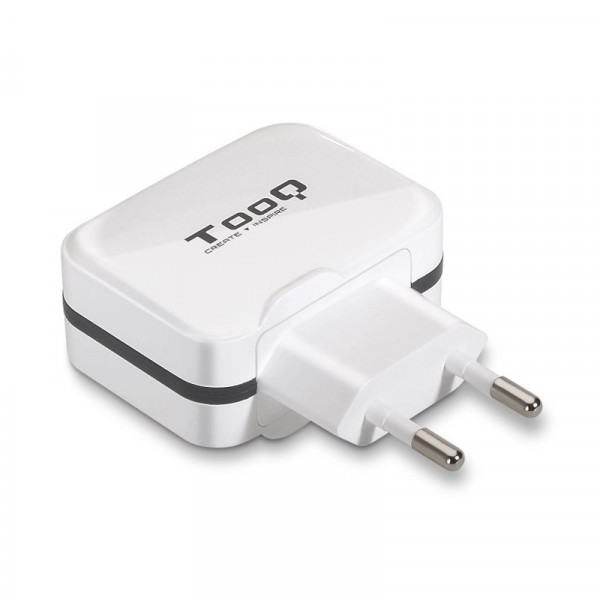 TooQ TQWC-1S02WT Cargador de pared 2 USB Blanco - Imagen 2