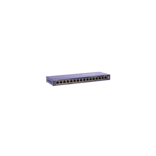 Switch Fast Ethernet 16 porte Autosensing 10/100 Base-tx (PoE) 8 delle quali Power over Ethernet (standard PoE 802.3af).carcasa